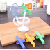 5pcs Reusable Plastic Bag Clips Clothespins Kitchen Gadget Multi-Functional